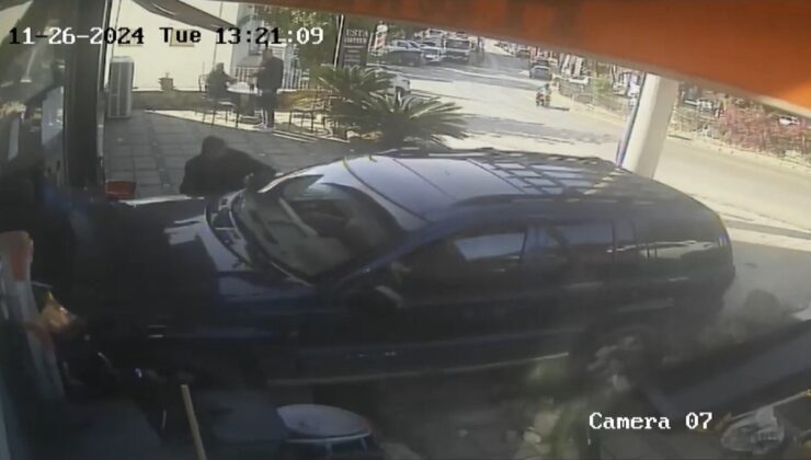 Muğla’daki kazada cip mağazaya daldı