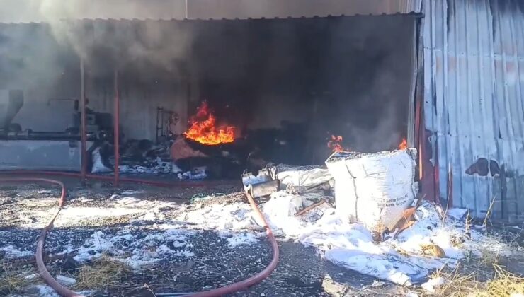 Niğde’de korkutan atölye yangını