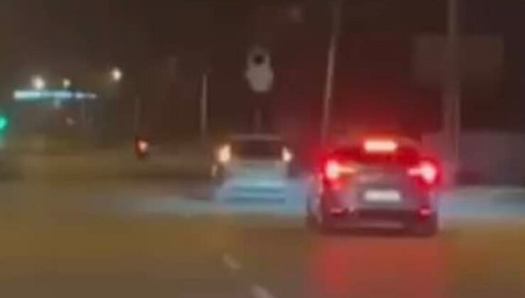 Osmaniye’de bir kişi akan trafikte aracın üzerine çıkıp dans etti