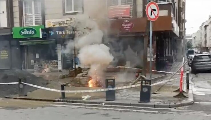 Sultangazi’de İSKİ çalışması sırasında elektrik kabloları koptu