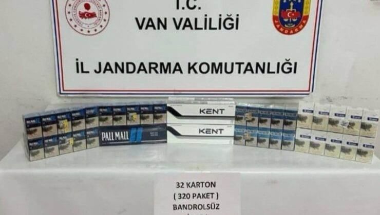 Van’da kaçak sigara ele geçirildi