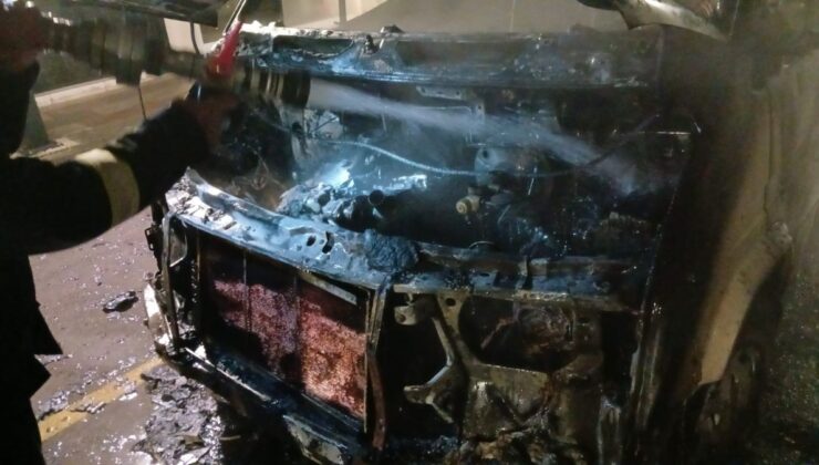 Yozgat’ta aracı yanan sürücü şükretti: Cana geleceğine mala gelsin