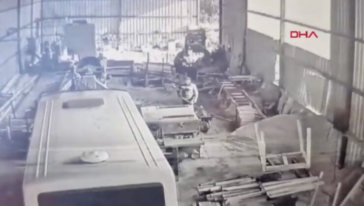 Zonguldak’ta babasının çalıştığı atölyeye minibüsle dalan şahıs tutuklandı