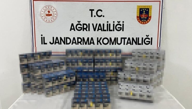 Ağrı’da bin 896 paket kaçak sigara ele geçirildi