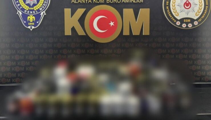 Antalya’da yılbaşı öncesi 1185 litre kaçak içki bulundu