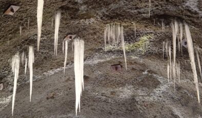 Artvin’in Yusufeli ilçesindeki tünelden geçmek yürek istiyor