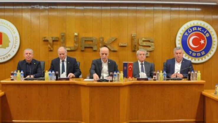 Asgari ücret toplantısı öncesi TÜRK-İŞ Başkanlar Kurulu toplandı