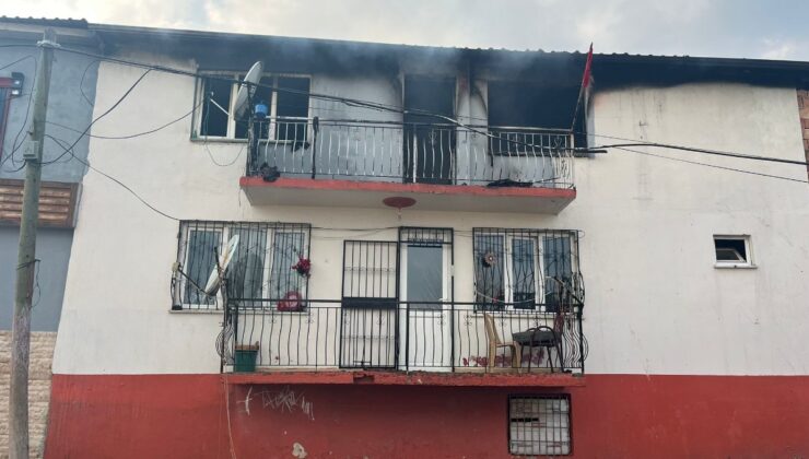 Aydın’da şehidin baba evinde yangın çıktı