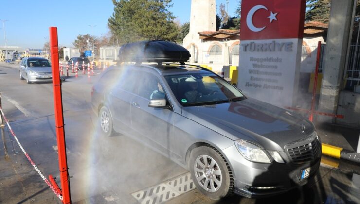 Bulgaristan’a açılan Türk sınır kapılarında araç dezenfeksiyonu yeniden devrede