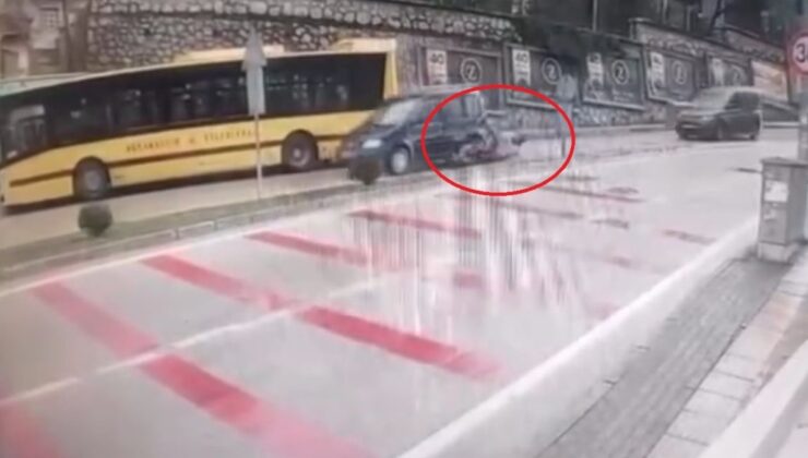 Bursa’da kaza yapan motosikletliye yardım ederken kaza yaptı