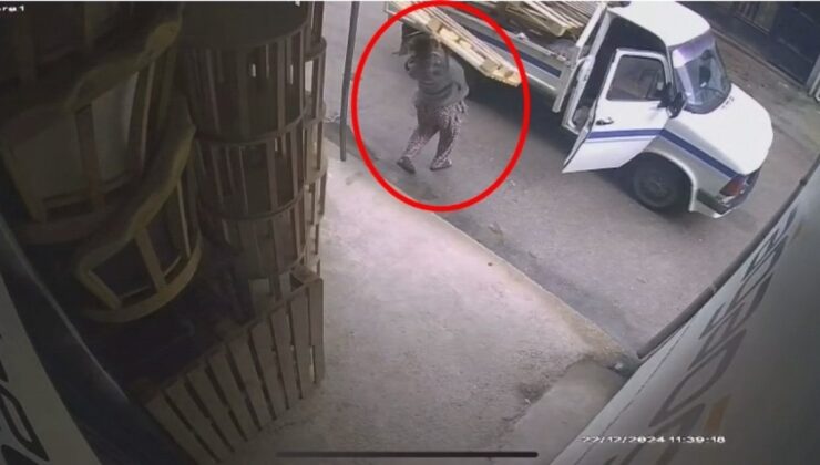 Bursa’da palet hırsızları kameraya yakalandı