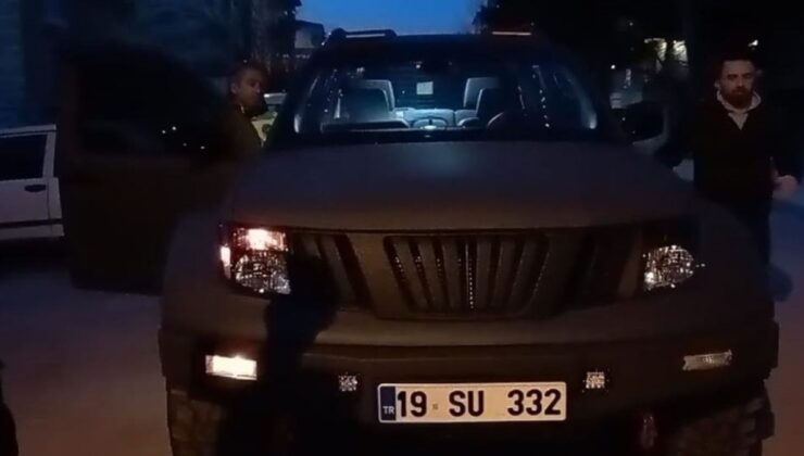 Çorum’da polis sireni kullanan sürücüye 138 bin lira ceza