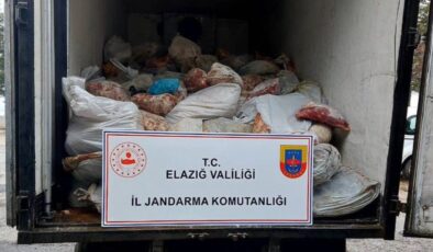 Elazığ’da 5 ton 880 kilogram kaçak et ele geçirildi