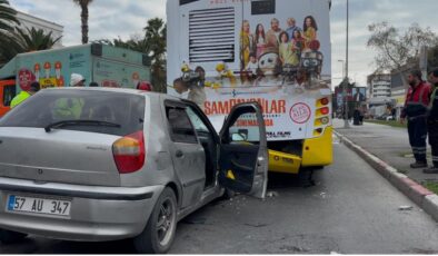 İstanbul otomobil İETT otobüsüne çarptı: 3’ü çocuk 8 yaralı