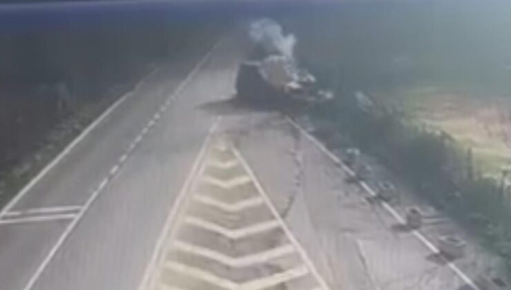 İstanbul’da İranlı iş insanının ciple seyyar satıcıya çarptığı anlar