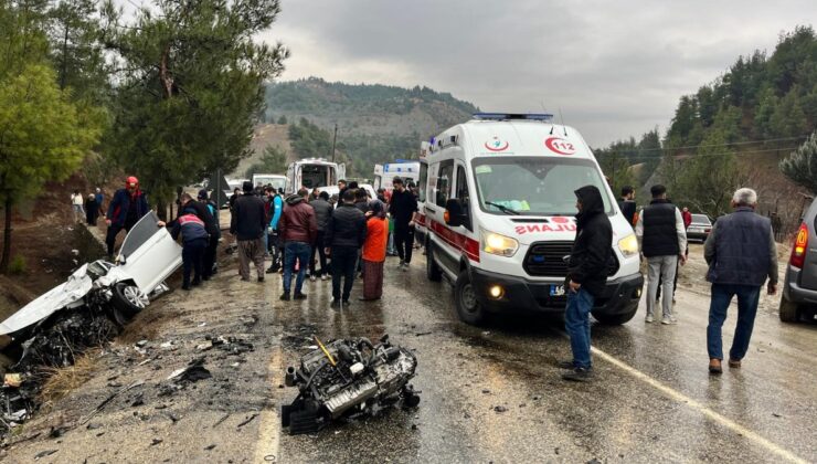 Kahramanmaraş’ta feci kaza: 3’ü ağır, 10 yaralı