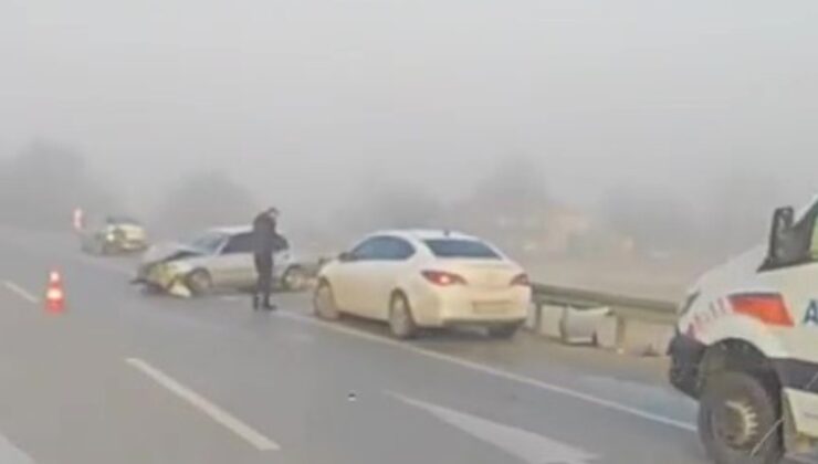 Karaman’da 13 araçlı zincirleme kaza