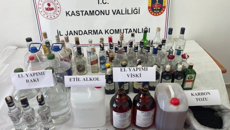 Kastamonu’da sahte içki operasyonu