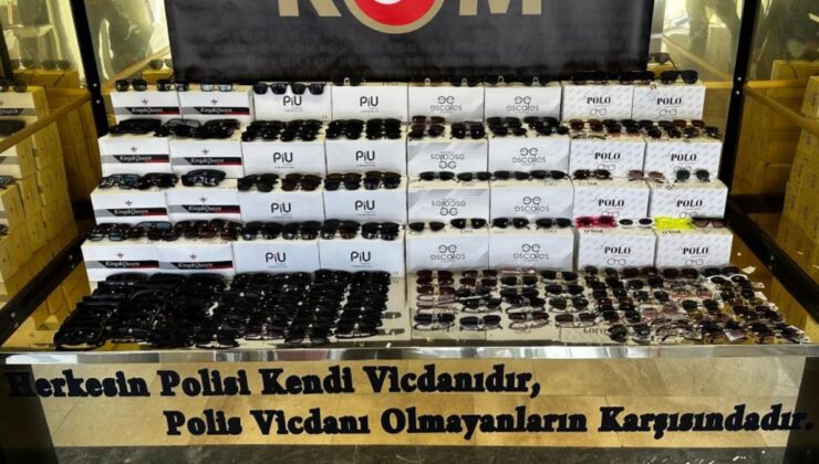 Kocaeli’de 169 bin gümrük kaçağı güneş gözlüğü ele geçirildi