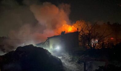 Kocaeli’de geri dönüşüm tesisinde yangın paniği