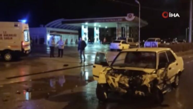 Konya’da iki otomobil çarpıştı: 1 yaralı