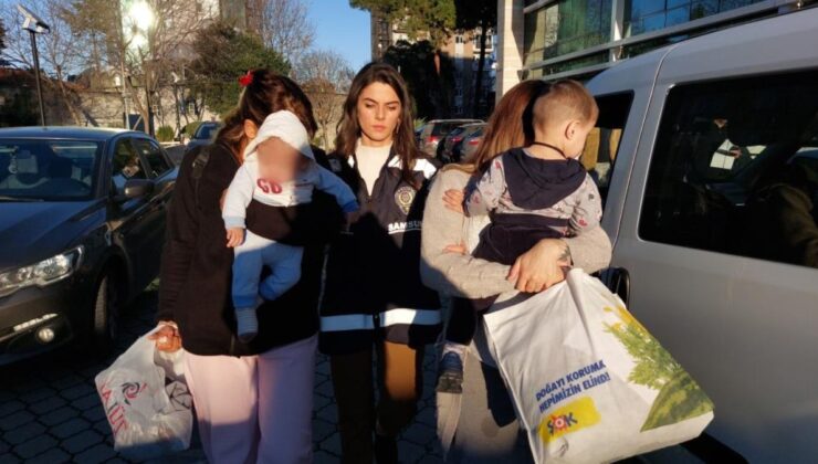 Samsun’da kadın hırsızlar kucaklarında çocuklarıyla cezaevine gönderildiler