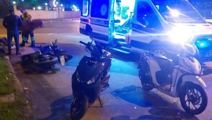 Zonguldak’ta trafik kazasında motosiklet sürücüsü yaralandı