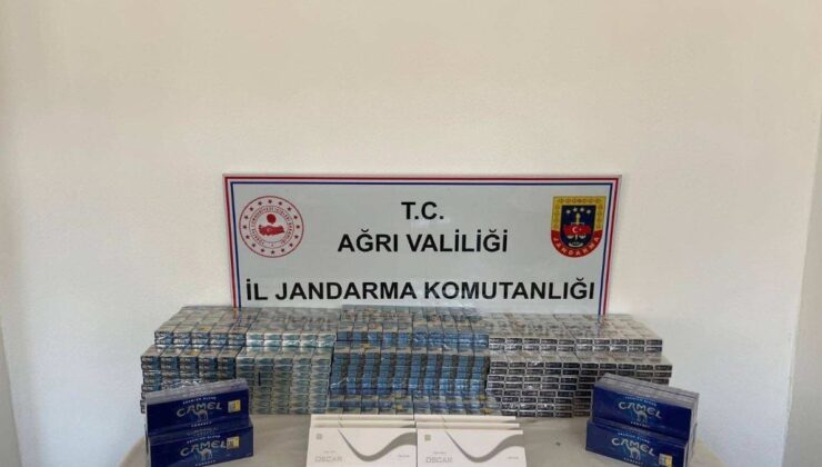 Ağrı’da kaçak sigara yakalandı