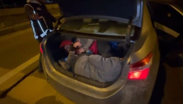 Amasya’da 2’si bagajda 5 kaçak göçmen yakalandı