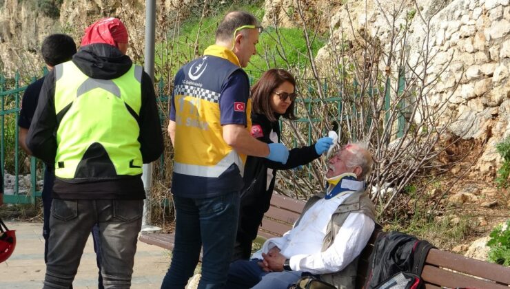 Antalya’da alkol alıp falezlerden düşen şahsın sağlık ekipleriyle ilginç diyaloğu