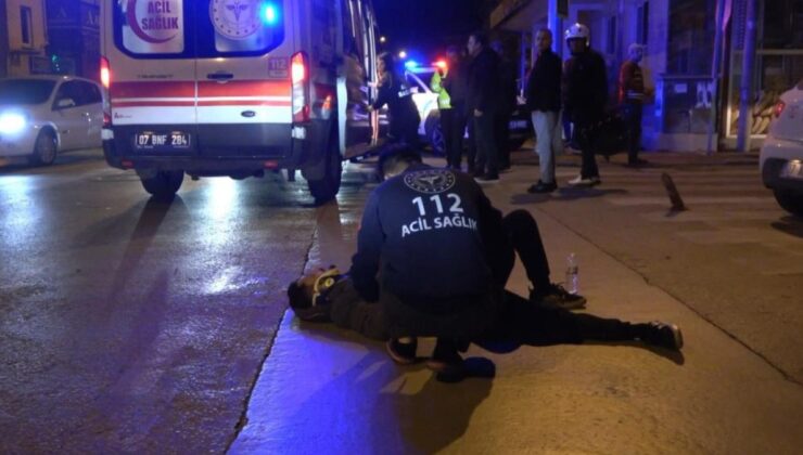 Antalya’da otomobil ile motosiklet kavşakta çarpıştı: 2 yaralı