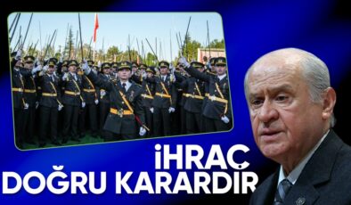 Bahçeli: Teğmenlerin ihracı doğru ve isabetli bir karardır