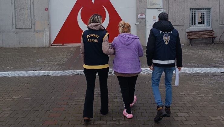 Balıkesir’de 12 yıl hapis cezası bulunan kadın yakalandı