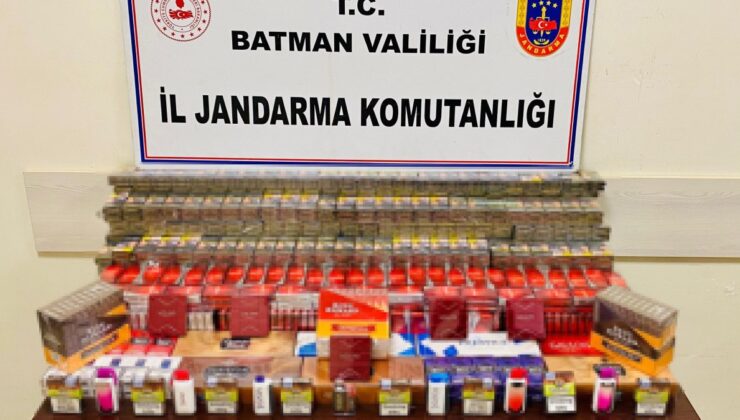 Batman’da bin 308 paket kaçak sigara ele geçirildi