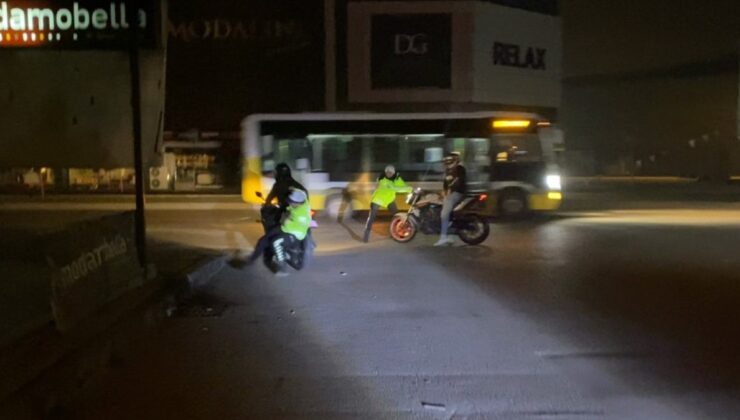 Bursa’da ‘dur’ ihtarına uymayıp polise çarptı: O anlar kamerada