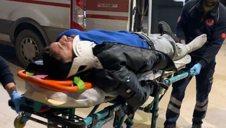 Bursa’da motosiklet, kamyonetle çarpıştı