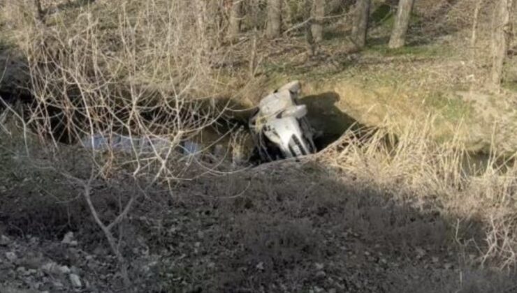Çorum’da dereye uçan otomobilin sürücüsü yaralandı