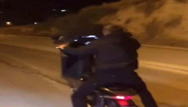Denizli’de motosikletin önünü kaldıran sürücüye 48 bin lira ceza