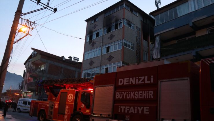 Denizli’de yangın: Çocuklarını kurtaran anne hayatını kaybetti