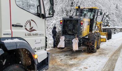 Doğu Karadeniz kar yağışıyla mücadele ediyor