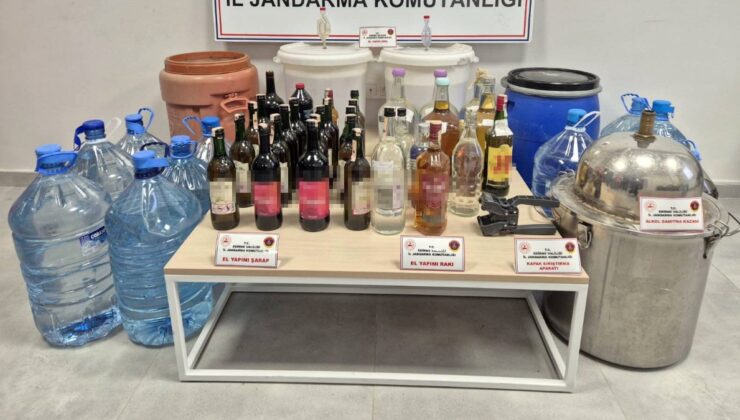 Edirne’de 384 litre sahte içki ele geçirildi