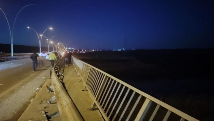 Edirne’de köprüden tır düştü: 2 yaralı