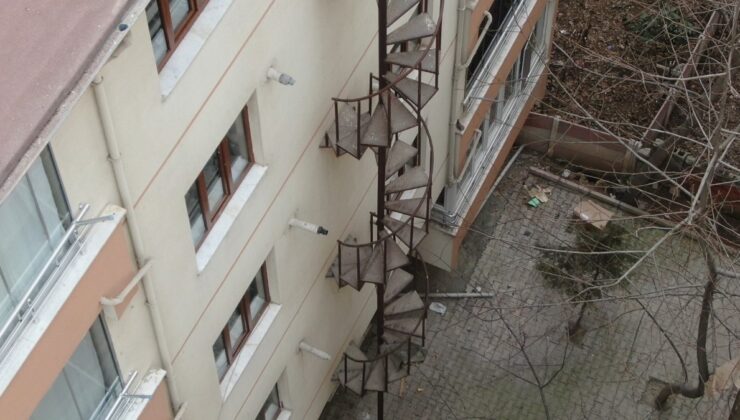 Elazığ’da giriş ve çıkışı olmayan yangın merdiveni tepki çekti