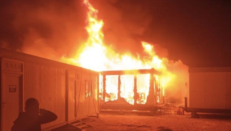 Gabar Dağı’nda işçilerin kaldığı konteynerde yangın: 2 yaralı