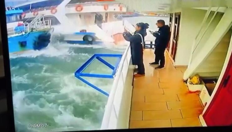 Haliç’te yolcu vapuru balıkçı teknesine çarptı