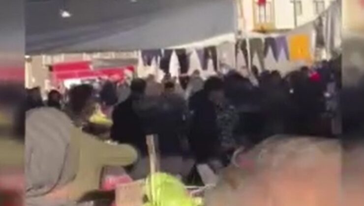 İstanbul Küçükçekmece’de pazarcılar birbirine girdi