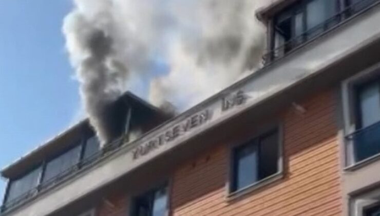 İstanbul’da 4 katlı binada korkutan yangın