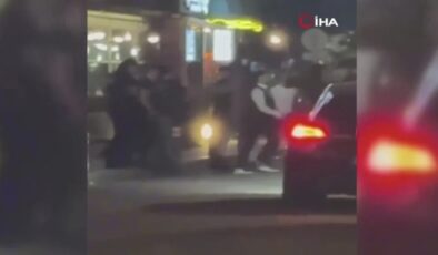 İstanbul’da alkolü fazla kaçırıp taşkınlık yapan gruba meydan dayağı