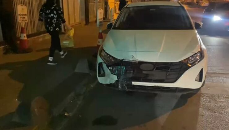 İstanbul’da kontrolden çıkan cip binaya girdi