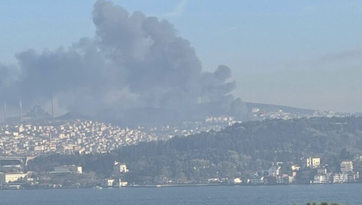 İstanbul’da korkutan yangın: Etraf dumanlarla kaplandı